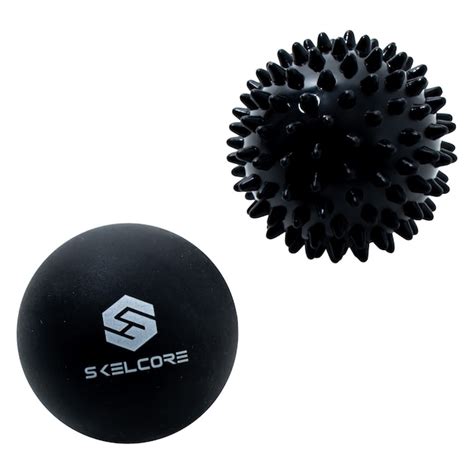 Skelcore 2 Piece Trigger Point Massager Set Black Massage Roller Balls For Total Body Relief