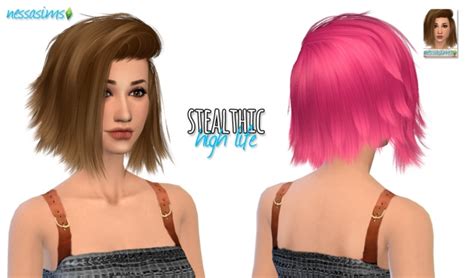 Stealthic High Life Hair Retexture At Nessa Sims Sims 4 Updates