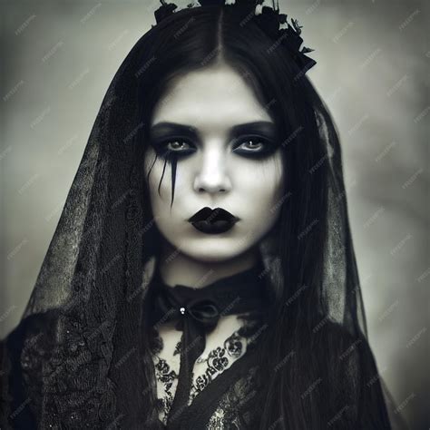 Premium Photo Beautiful Gothic Woman Portrait