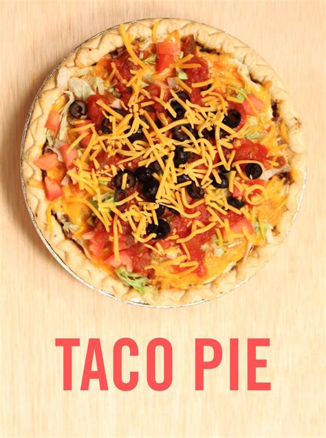 Shortening gives this easy homemade pie crust its flaky texture and butter lends it delicious flavor. Taco Pie: A Weeknight Dinner for the Whole Family | Taco pie, Food recipes, Taco pie recipes