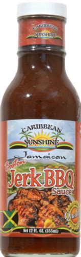 caribbean sunshine® jamaican boston jerk bbq sauce 12 fl oz smith s food and drug