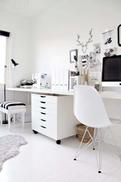 Black And White Home Office