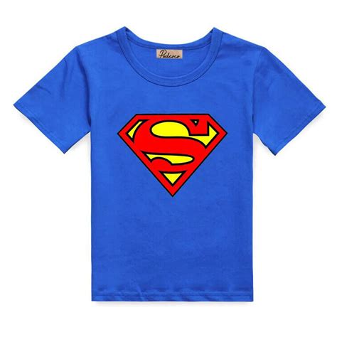 2017 Cotton Toddler Boys Superhero Costume T Shirts Boys Summer Tops