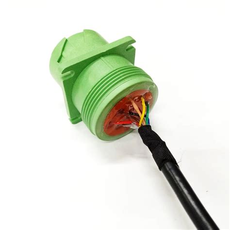 9 Pin Green Deutsch Connector Male To Female J1939 Type 2 Extension