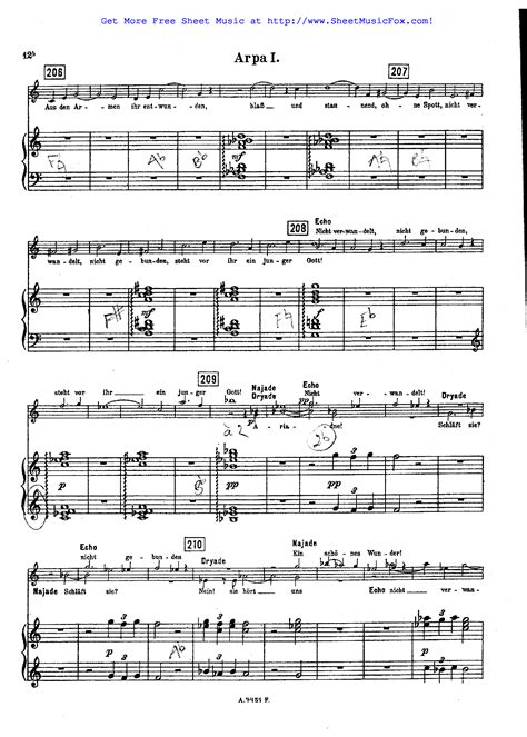 free sheet music for ariadne auf naxos op 60 strauss richard by richard strauss