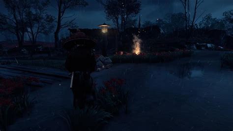 Walking In Ghost Of Tsushima With Flute And Rain Youtube