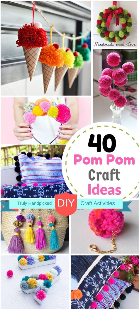 40 Diy Pom Pom Crafts Ideas For Home Decor And Make And