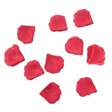 1000pcs Silk Rose Petals For Wedding Rose Red In Artificial And Dried