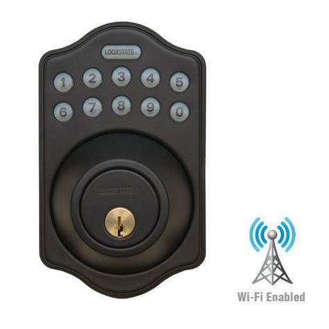 Lockstate Remotelock Wifi Electronic Single Cylinder Deadbolt Door Lock