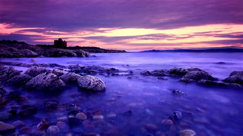 Purple Sunset Photo Natural Landscape Fondo De Pantalla Avance