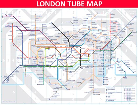 London Tube Map Heathrow Coastal Map World