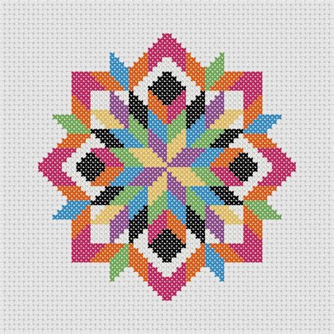 A modern cross bookmark design includes each of the fruits of the spirit. Cross Stitch PDF Pattern Quilt Block Easy Beginner
