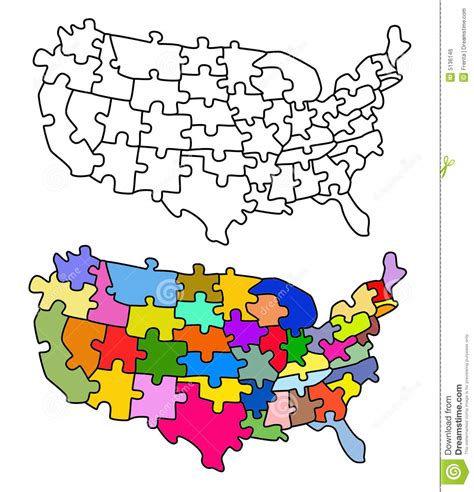 Printable United States Map Puzzle For Kids Make Your Usa Map Puzzle