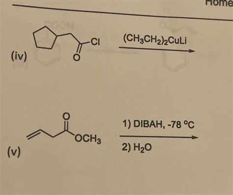 Solved Predict The Major Products Of The Following Reactions Home CI