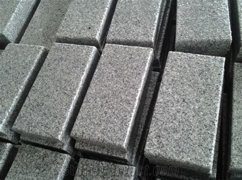 Grey Granite G603 For Landscaping Cobble Pavers Cube Stone Tiles