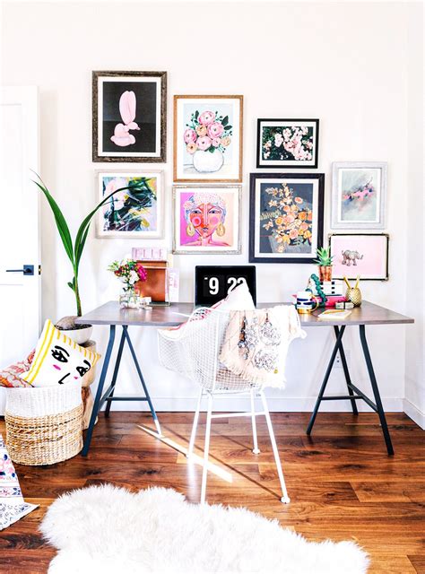 12 Bright And Colorful Home Office Decor Ideas Diy Darlin
