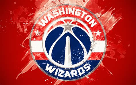 Download Wallpapers Washington Wizards 4k Grunge Art Logo American
