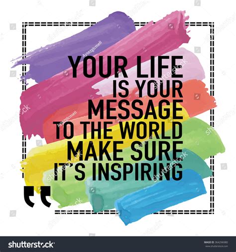 Inspirational Quote Poster Your Life Your Stock Vector