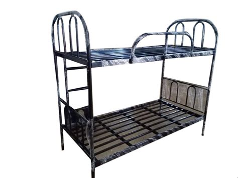 Black Mild Steel Double Bunk Bed For Hostel Size 6x3 Feet At Rs 7500 In Delhi