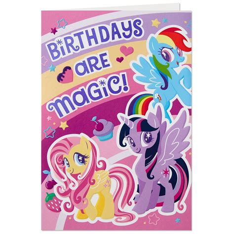Clean My Little Pony Birthday Cards Pretty Happy Birthday