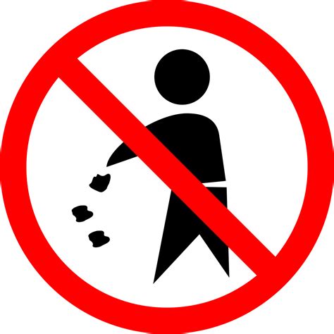 Dilarang Membuang Sampah Sembarangan Icon Png Pngwing Images And