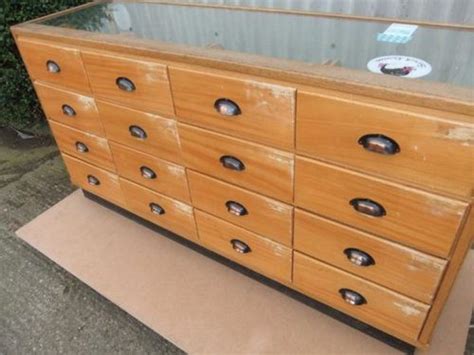 These properties are owned by a bank or a lender who took ownership through foreclosure proceedings. Antiques Atlas - Vintage Haberdashery Unit In Oak