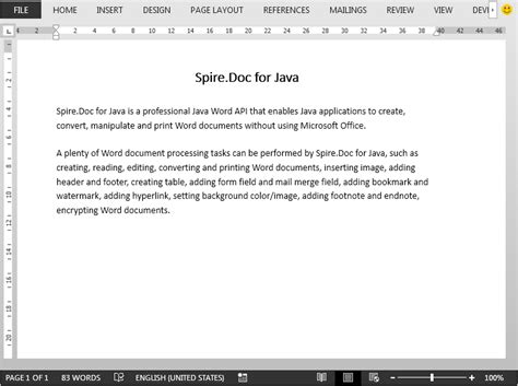 Change the Font Color of Paragraph Text in Word in Java
