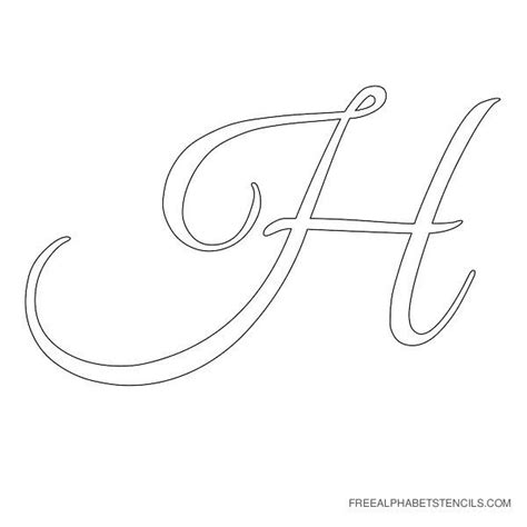 Elegant Cursive Alphabet Stencils In Printable Format Free Printable
