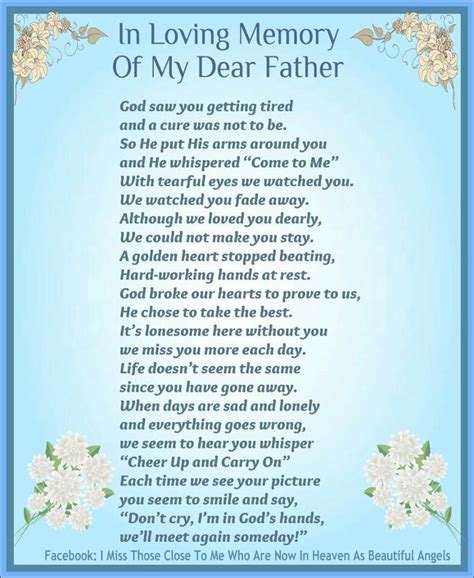 55 Best Of Funeral Poems For Dad From Daughter