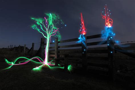 Light Artist Michael Bosankos Lights Up Welsh Countryside Huffpost Uk