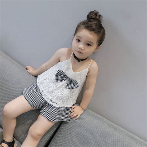 Dfxd Toddler Clothes 2018 Kids Girls Summer Outfits Sleeveless White
