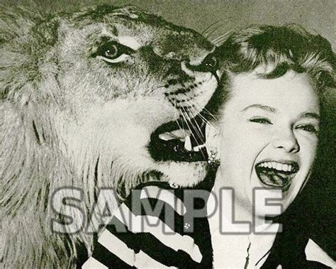 8x10 photo jackie the mgm logo lion with mgm movie star anne etsy