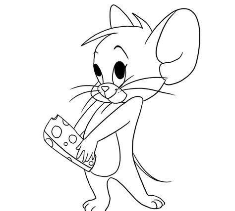 Plansa De Colorat Cu Tom Si Jerry Tom Langa Tabla De Desenat Desene