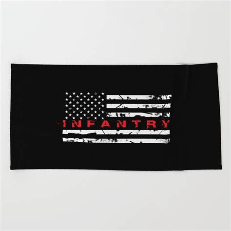 Buy Infantry Distressed American Flag Beach Towel By Jsdavies