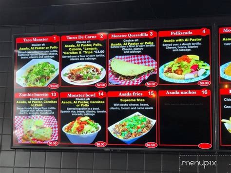 See 12,428 tripadvisor traveler reviews of 274 yuma restaurants and search by cuisine, price, location, and more. Menu of Taco Monster in Yuma, AZ 85365