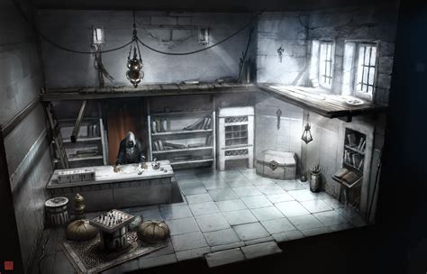 1106195 Room House Assassins Creed Interior Design Darkness