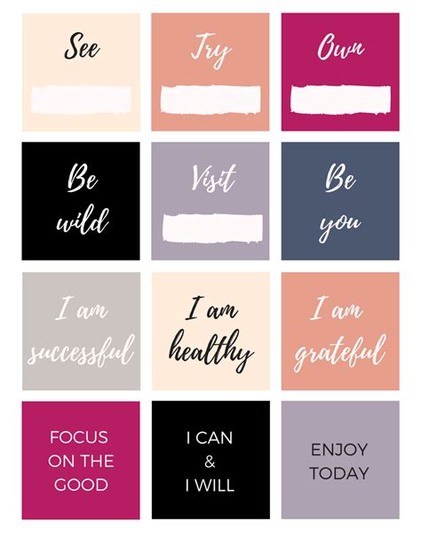 Free Weight Loss Vision Board Printables Free Printable