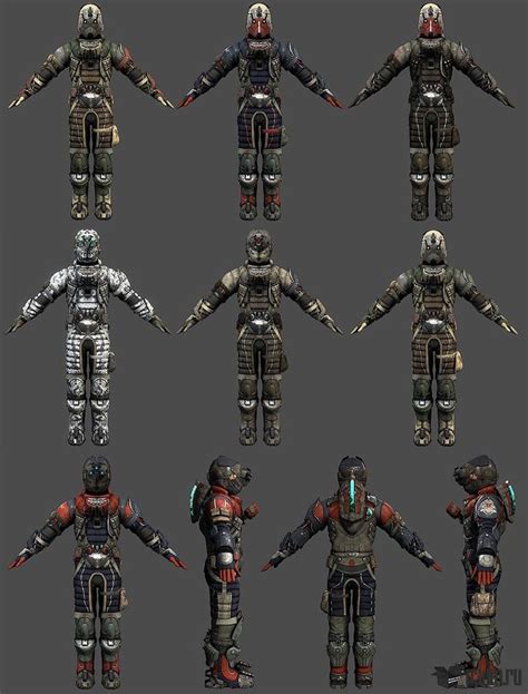 Dead Space 2 Suit Schematics