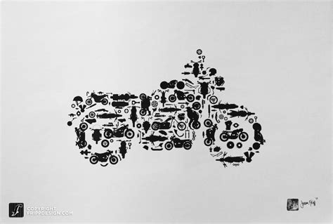 Motorcycle Collage Of Bikes Choppers Dirt Bikes And Parts Etsy Sweden