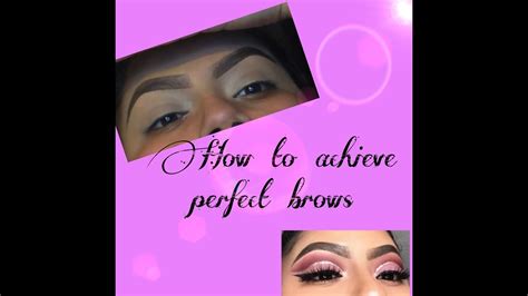 Eyebrow Tutorial 🖤 Quick And Easy Steps Youtube