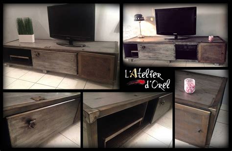 Meuble Industriel / Industrial TV Stand • Recycled Ideas • Recyclart
