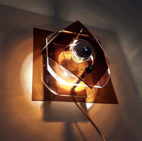 Plexiglass Wall Lamp 1970s 72869