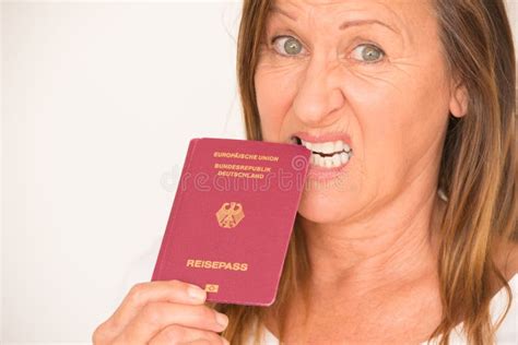 Egypt Wiza Niemiecka Paszportowa Zdjęcie Stock Obraz złożonej z