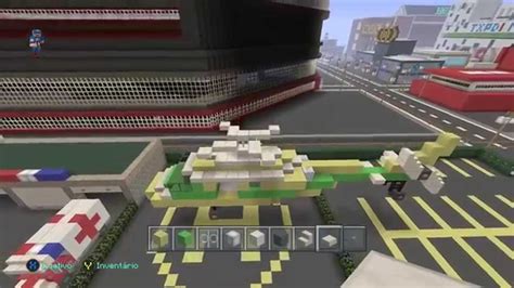 Minecraft Big City Life Construindo Helicoptero Do Inem Youtube