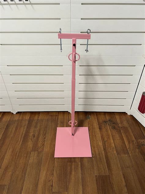 Pretty In Pink Cock And Ball Pillory Stand Cbt Clamp Bdsm Etsy