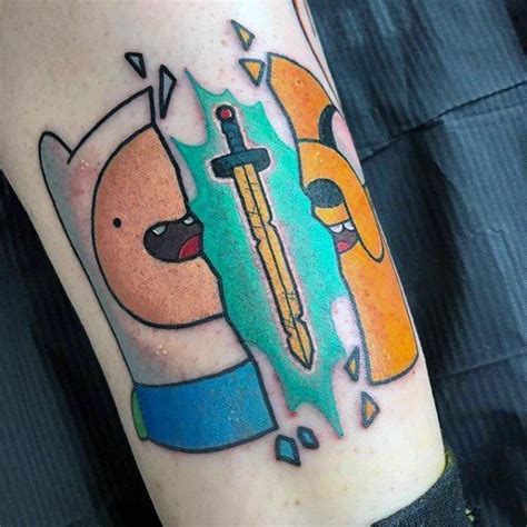 Finn And Jake Adventure Time Tattoo Design Ideas For Males Adventure