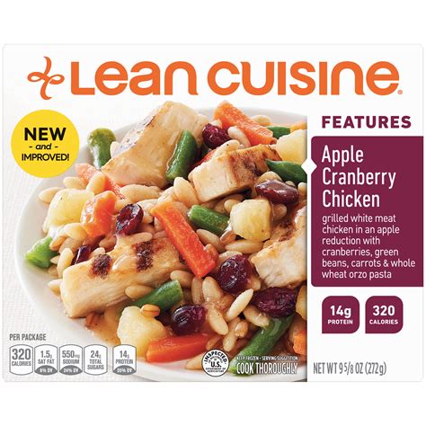 Lean Cuisine Features Apple Cranberry Chicken Frozen Meal 9625 Oz