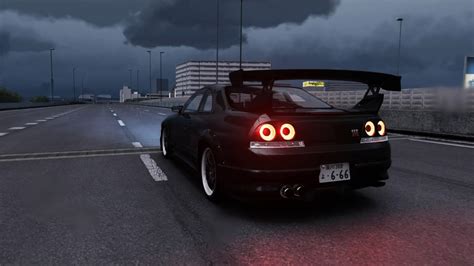 NISSAN SKYLINE R33 ASSETTO CORSA MODS TRAFFIC THUNDER SHUTOKO