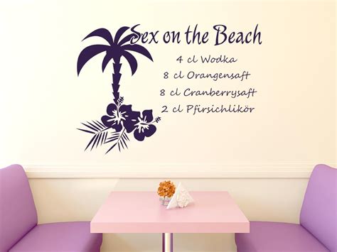 Wandtattoo Rezept Sex On The Beach Cocktailrezept