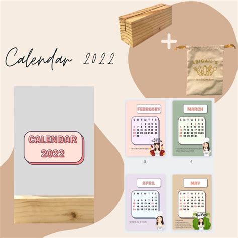 Jual Kalender Aesthetic 2022 Standing Calendar 2022 Shopee Indonesia